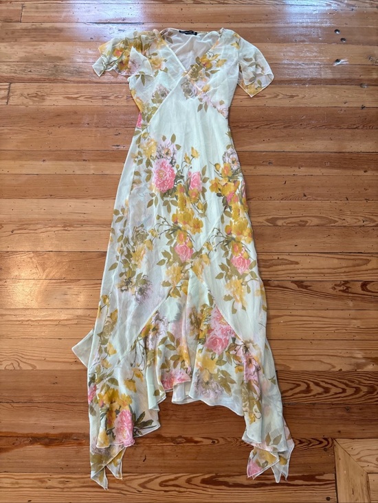 Abercrombie & Fitch Dresses & Skirts - Abercrombie & Fitch Floral Flutter Midi Dress SP Small Petite